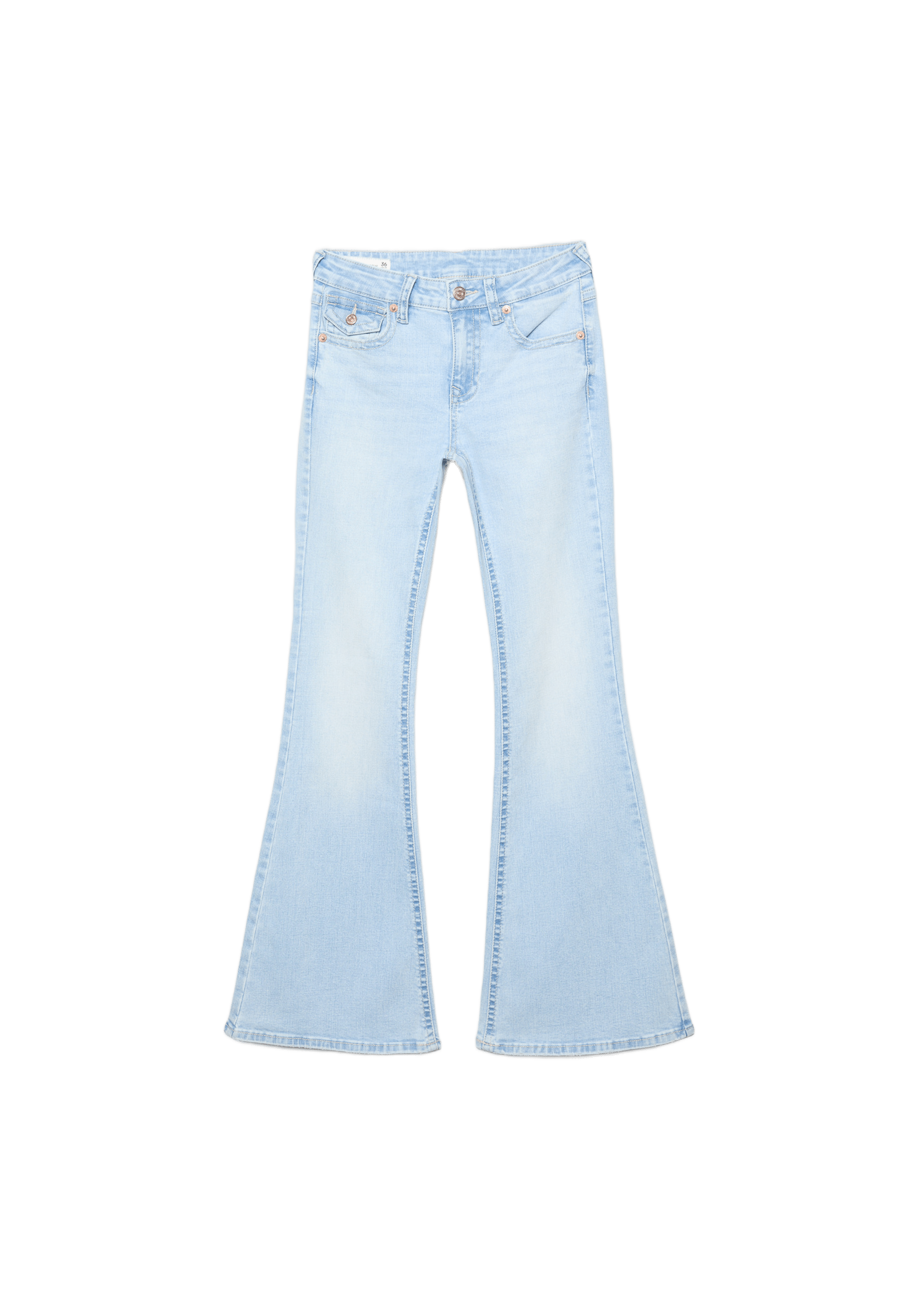 D04 Düşük Bel Çan Paça Jean - Görsel 14