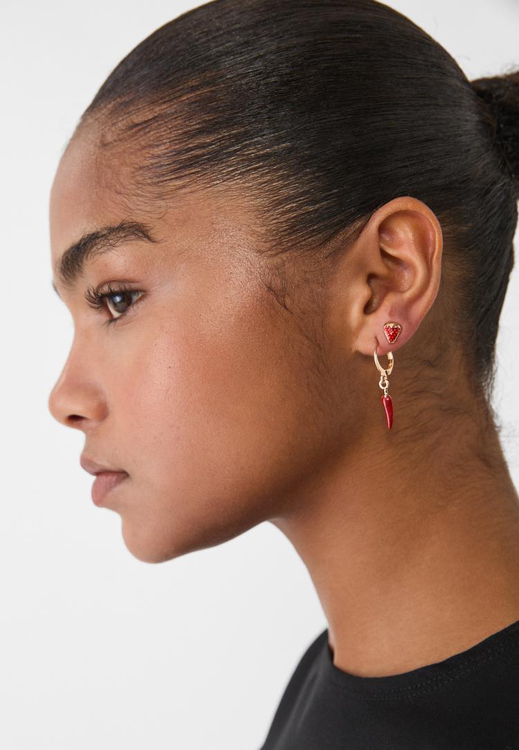 set 9 pendientes multi fruta