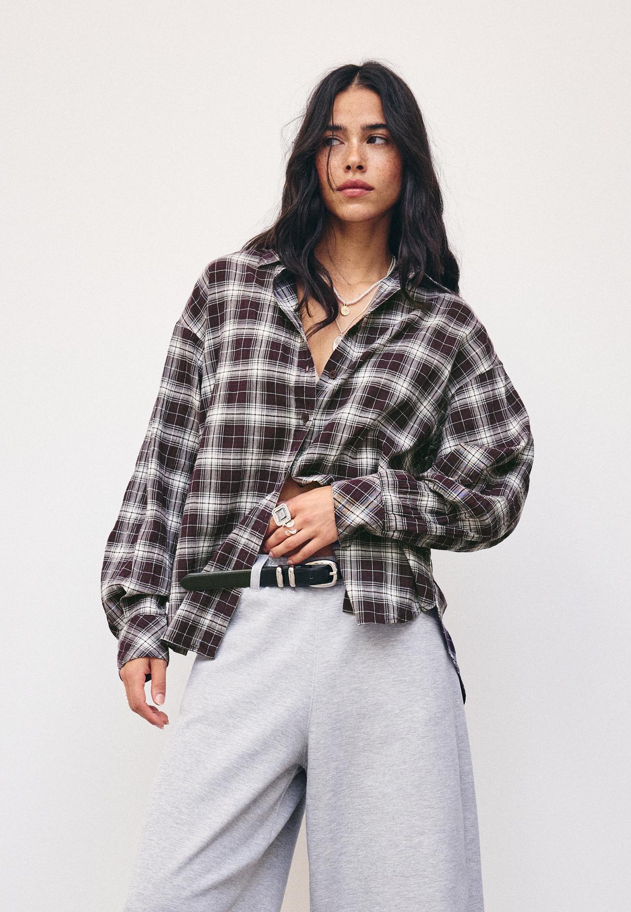 Adjustable regular shirt — Purple