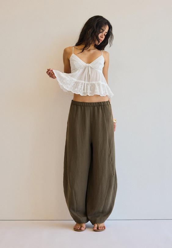 pantalon barrel tipo tencel