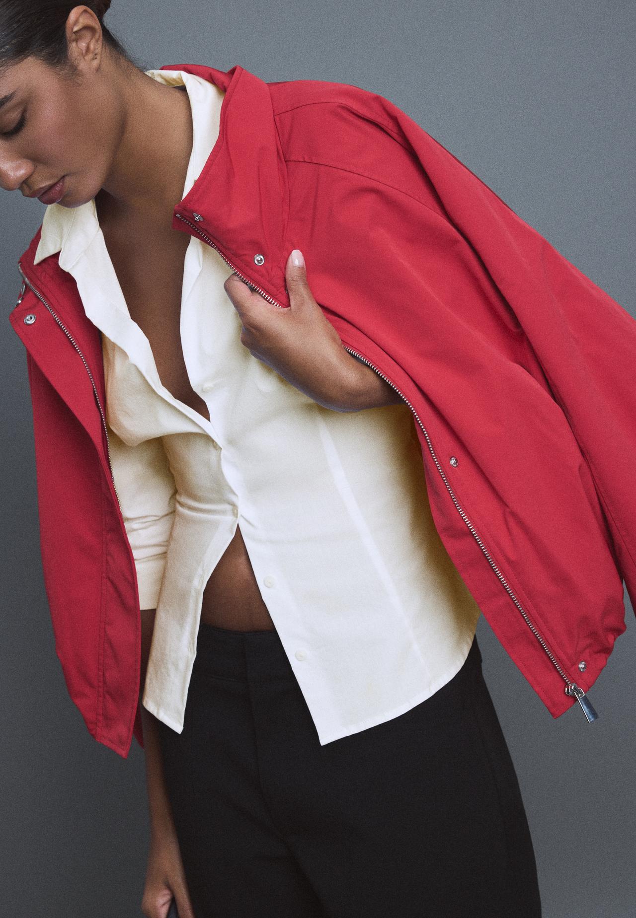 Fitted basic shirt — White
