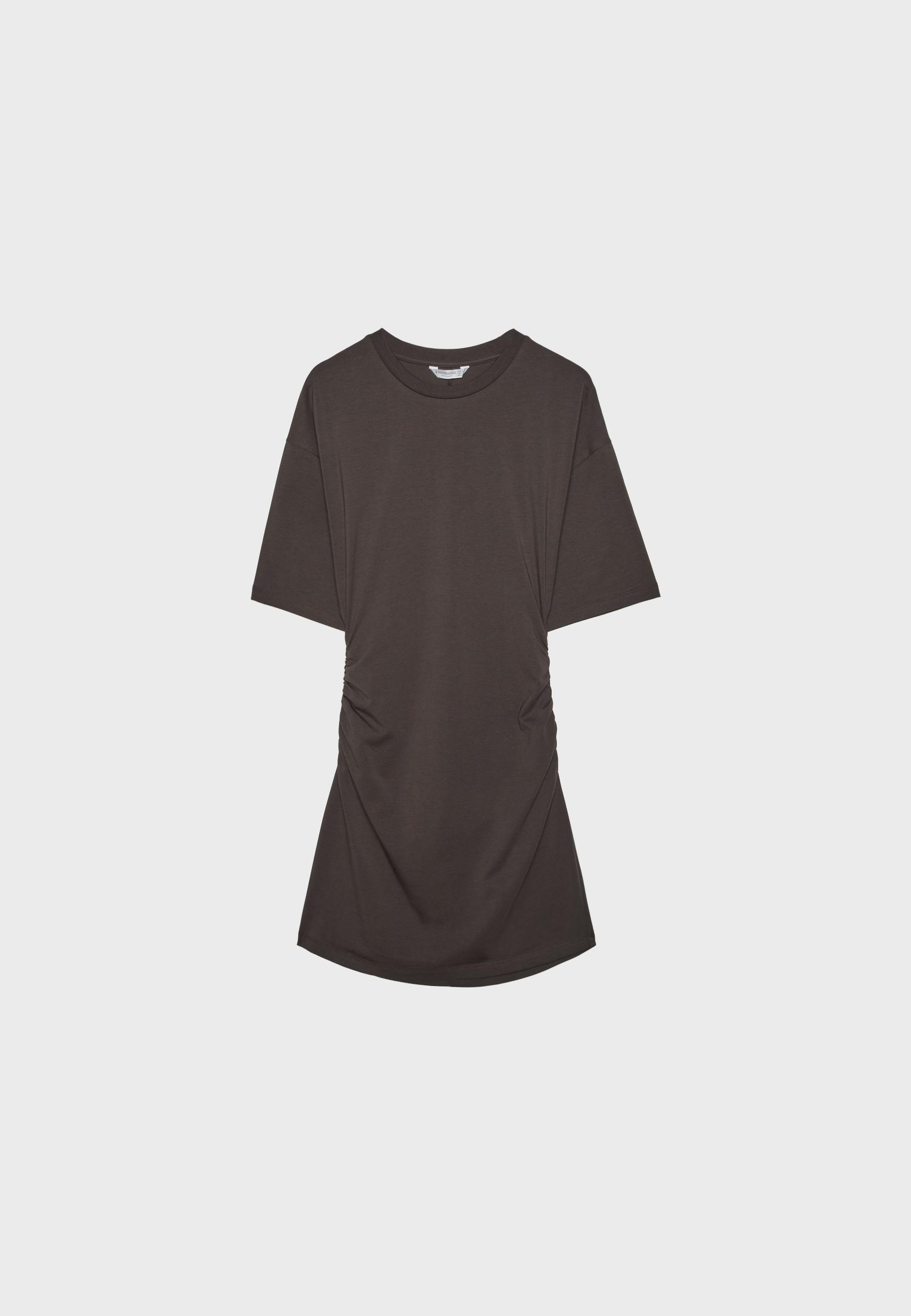 Short T-shirt dress — Brown