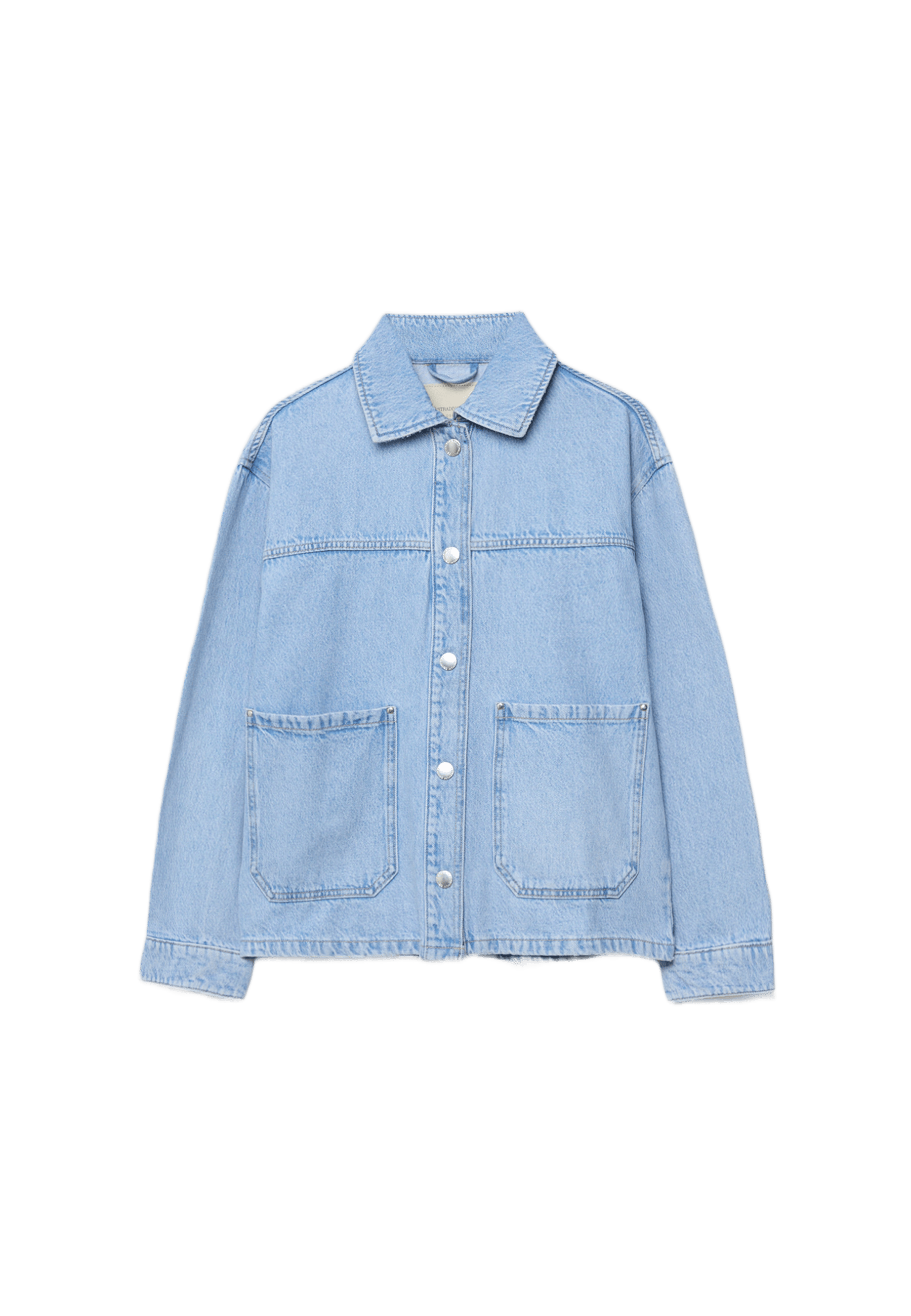 Denim jacket with pockets — LIGHT BLEACH