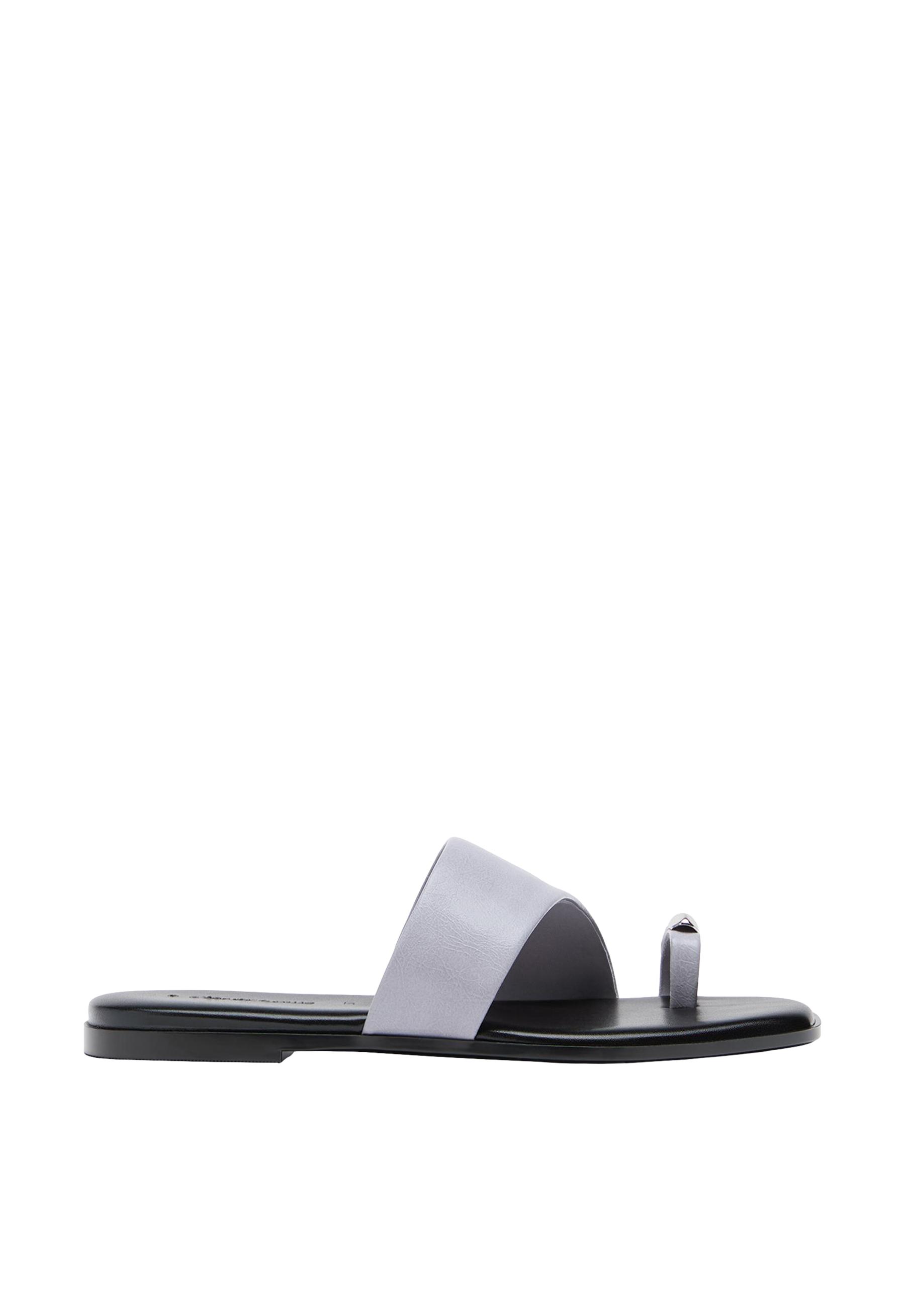 Flat slider sandals — BLUE