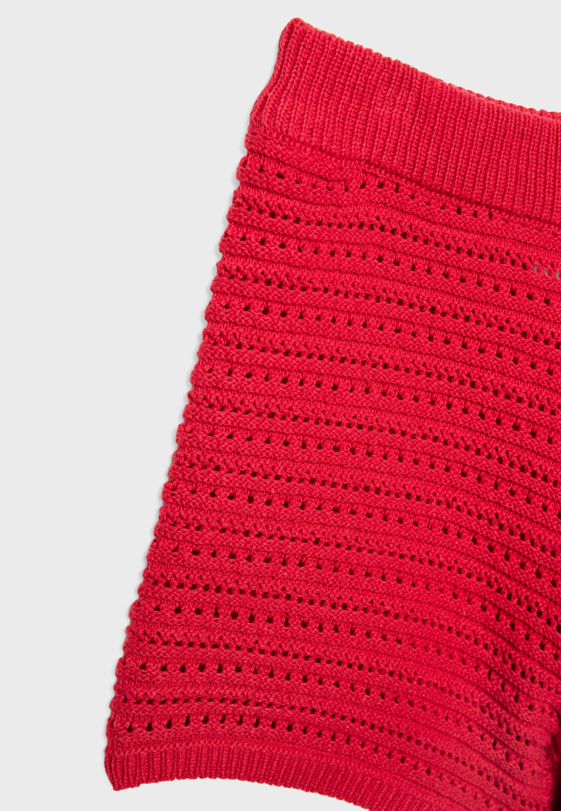 Knit openwork shorts - Women's fashion | Stradivarius United