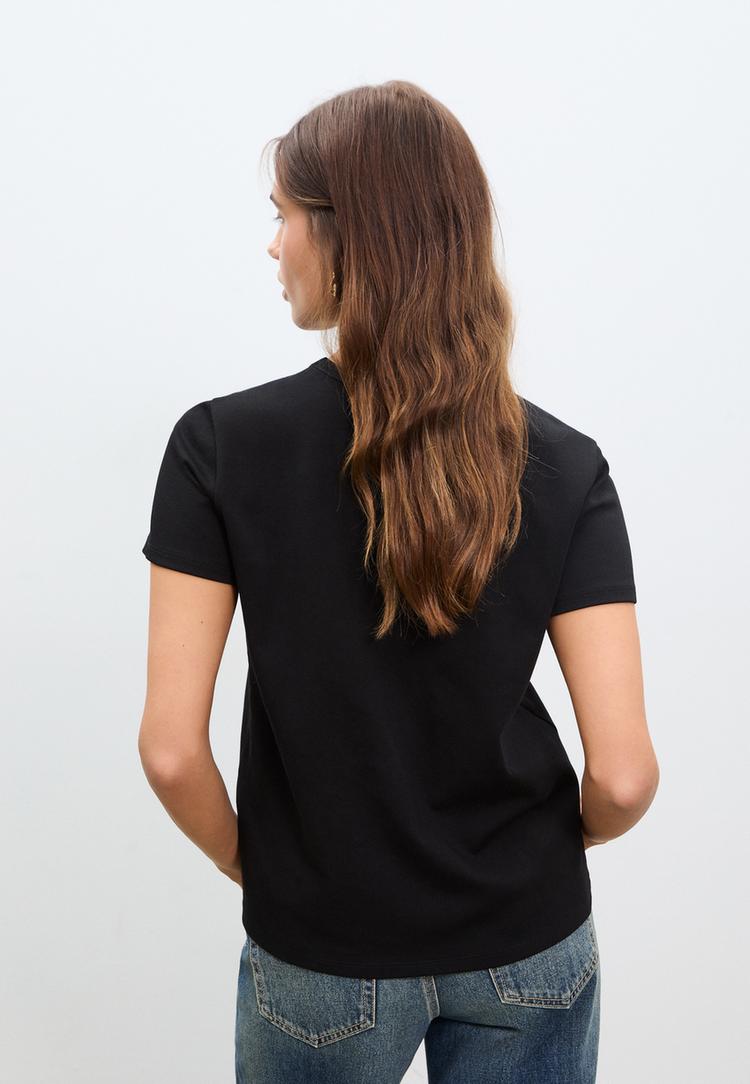 camiseta basica regular tacto suave