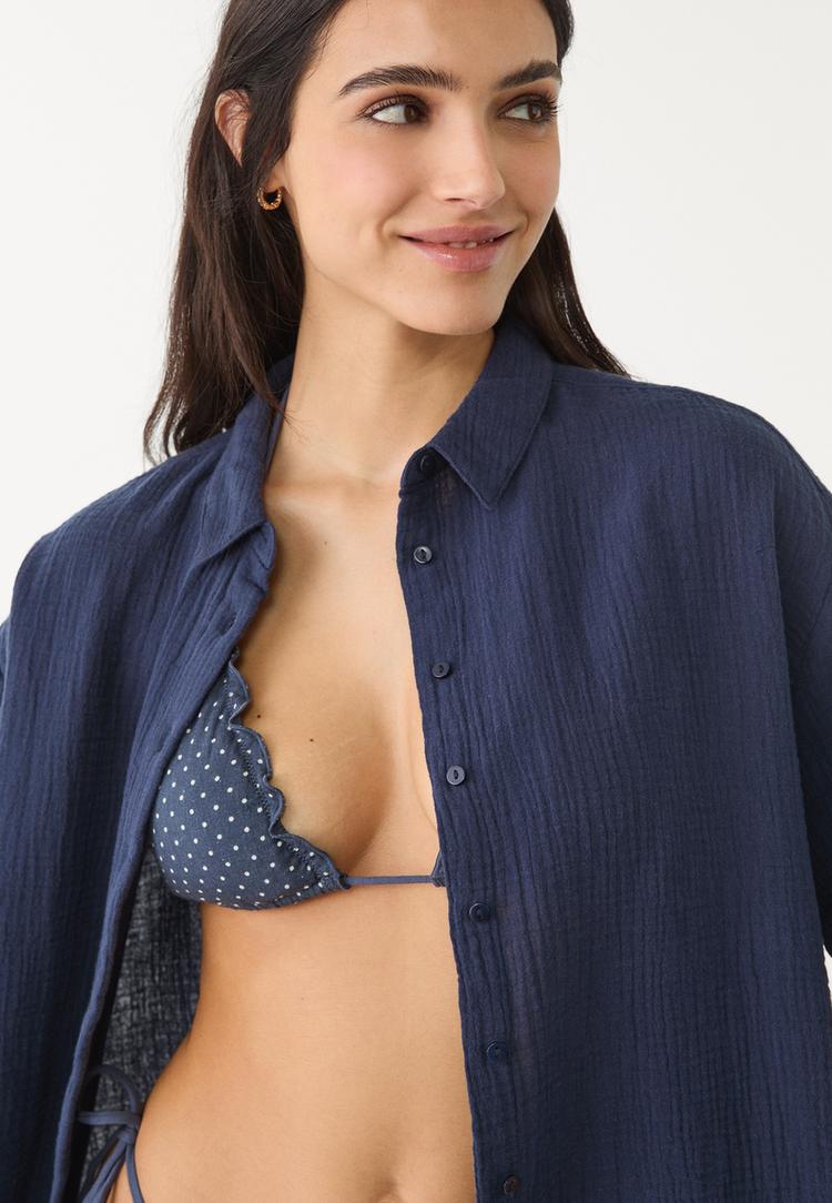 camisa fluida algodon