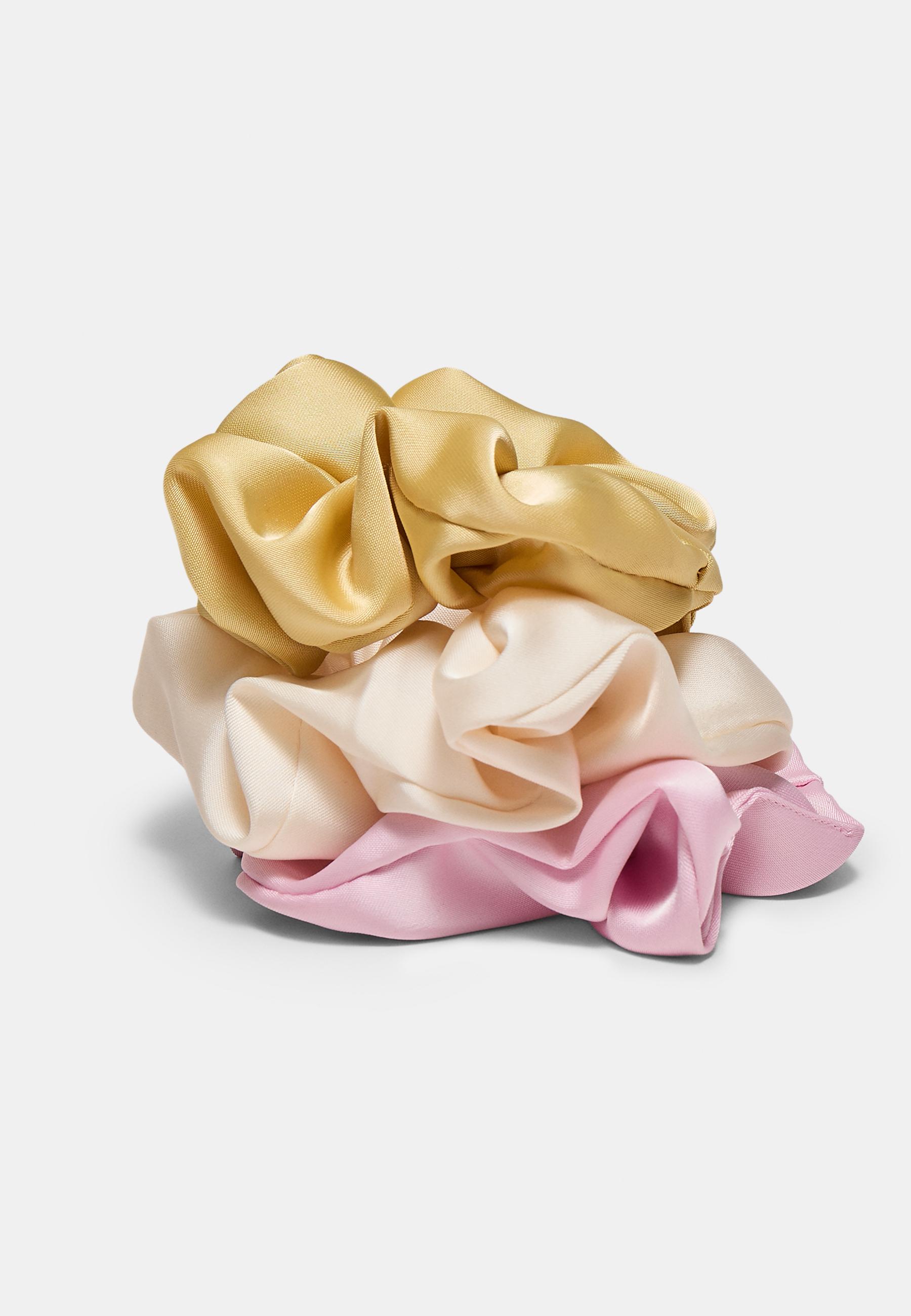 Set of 3 scrunchies — Pastel pink