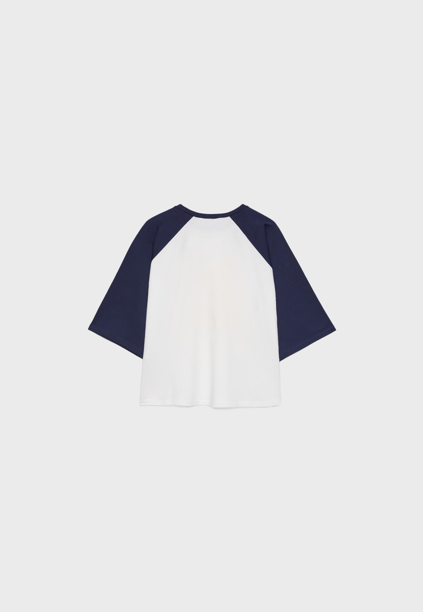 Raglan sleeve T-shirt — Dark blue