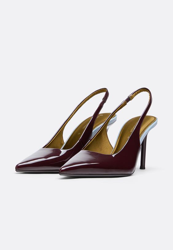 escarpins slingback tricolores