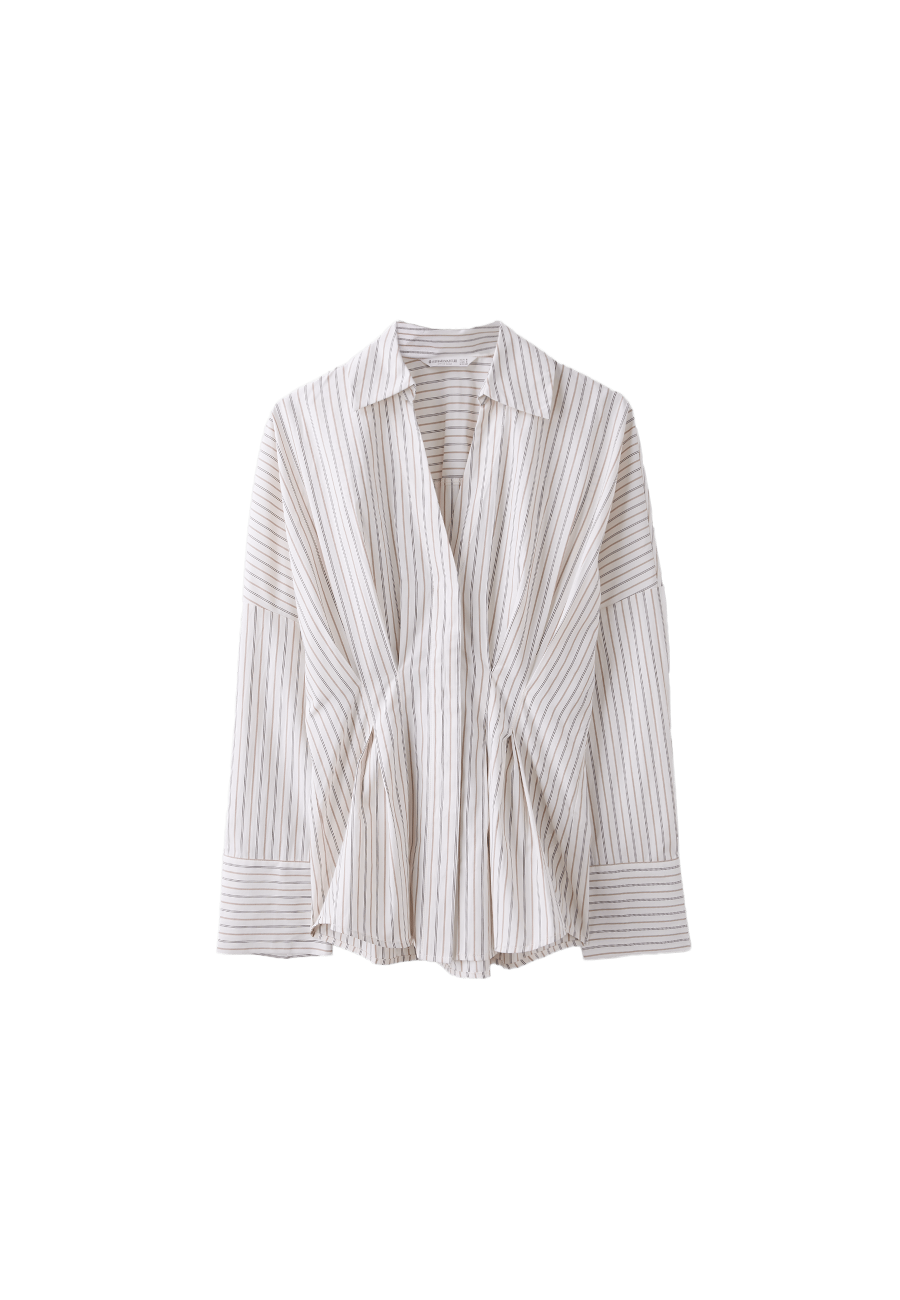 Stradivarius Pileli poplin gömlek görsel 2