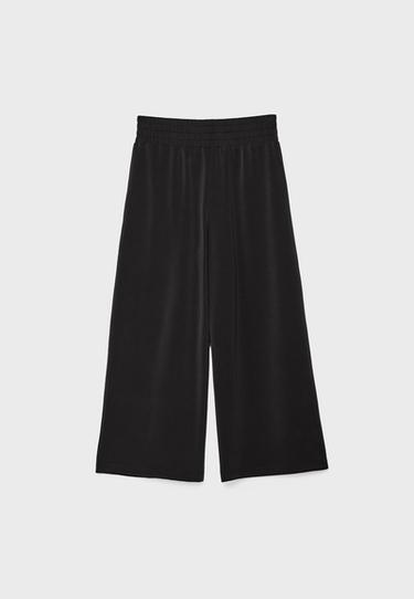 Soft-touch culottes — Black 8