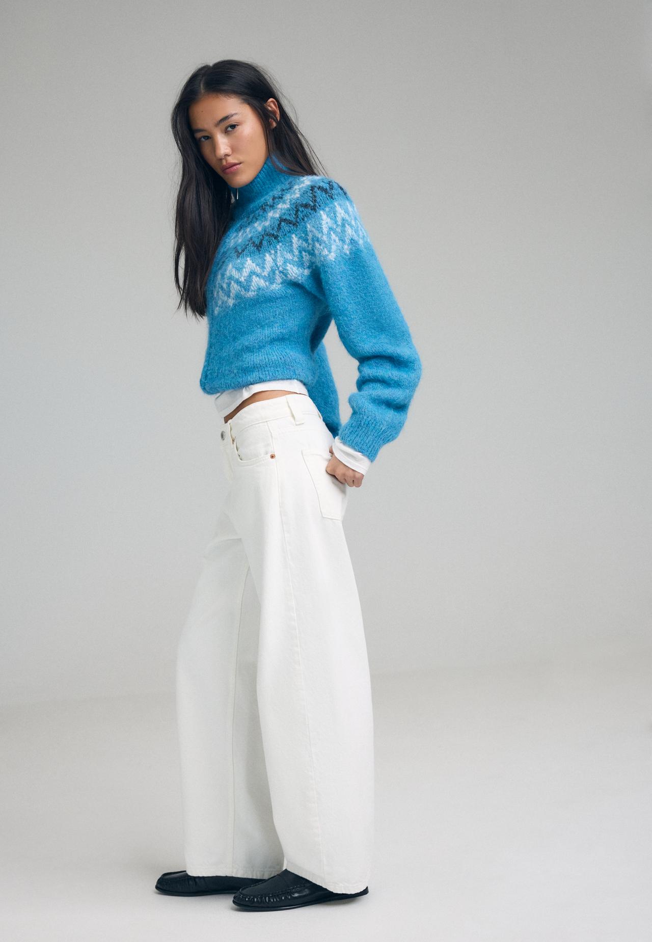 D80 Barrel fit jeans — Vanilla