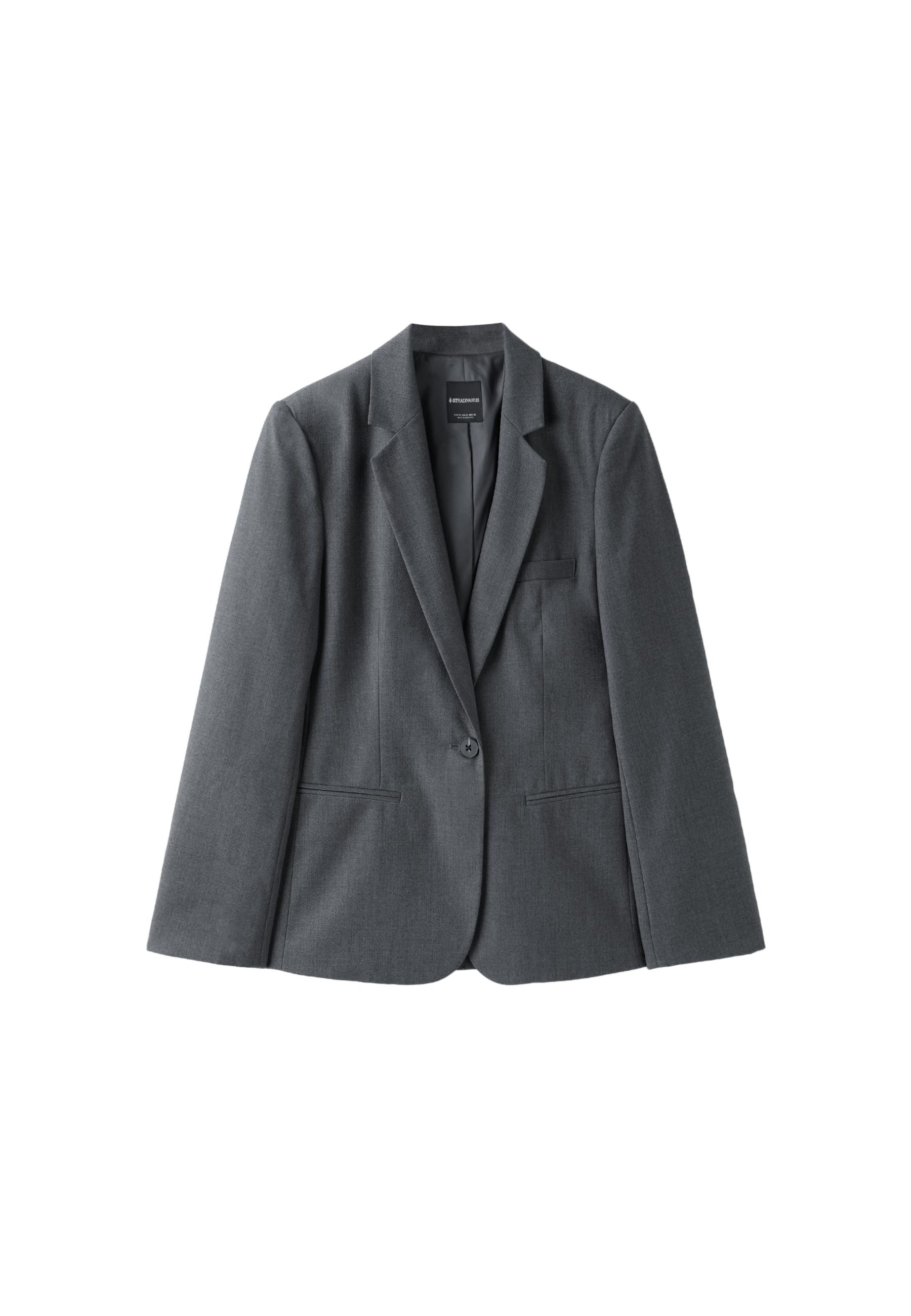 Button blazer — Dark grey