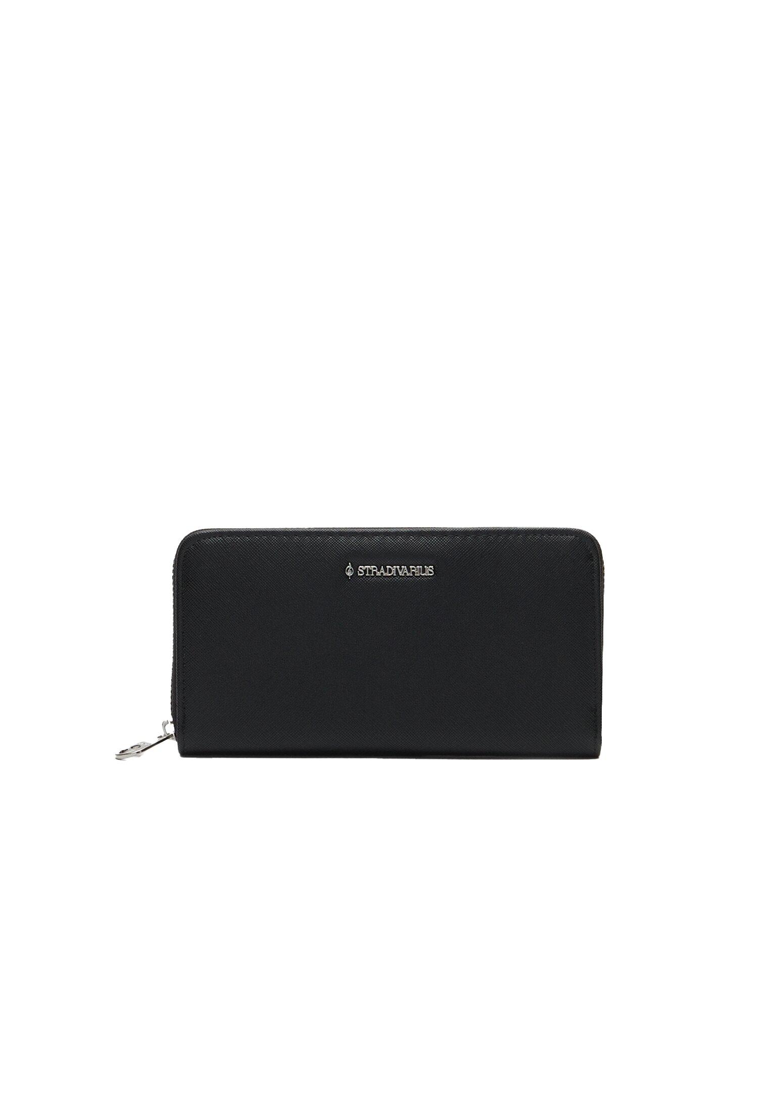 Basic wallet with zip — Black
