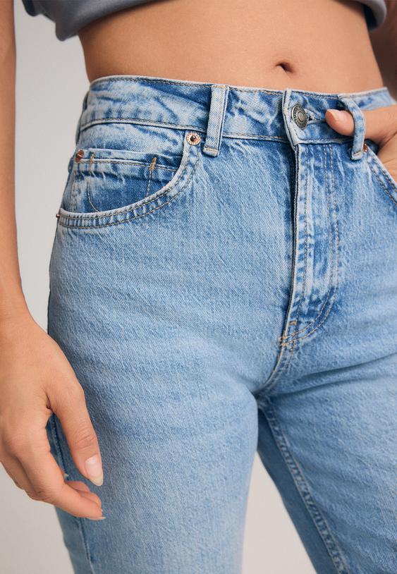 d98 jeans recht model met vintage effect