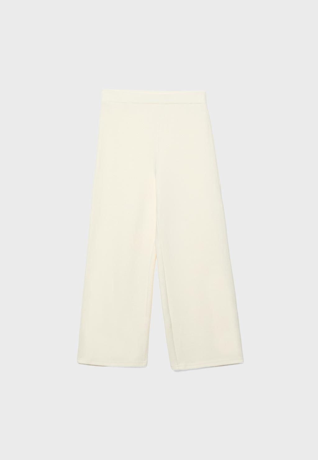 Flowing knit trousers