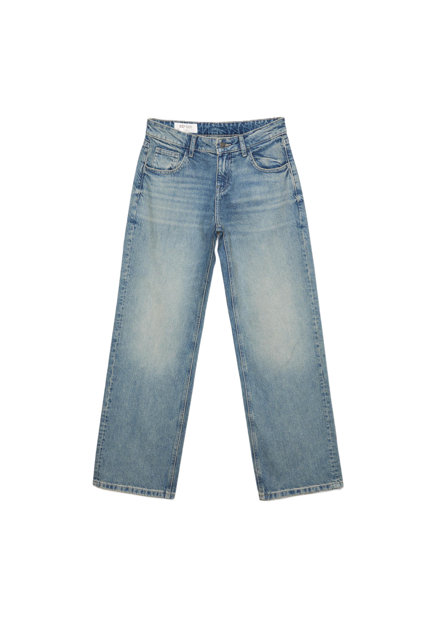 Mid-rise baggy jeans