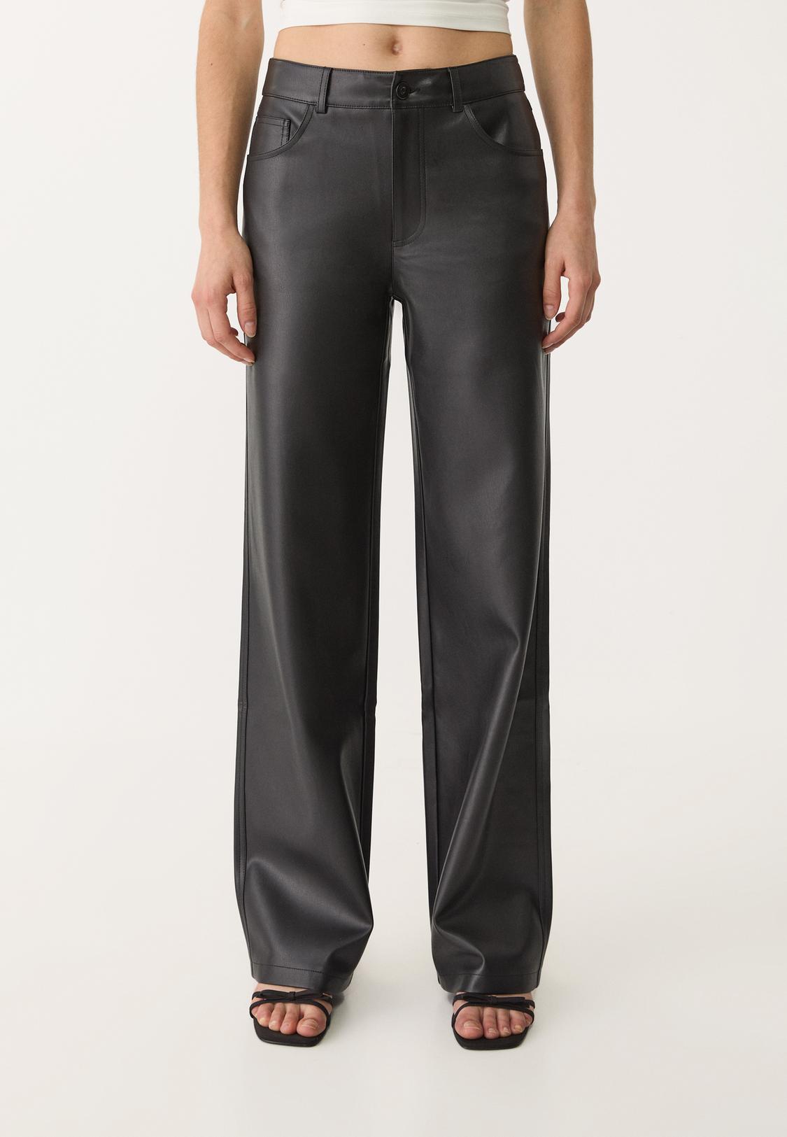Faux Leather Pants Bershka Pantalon Cuero Bershka Stradivarius
