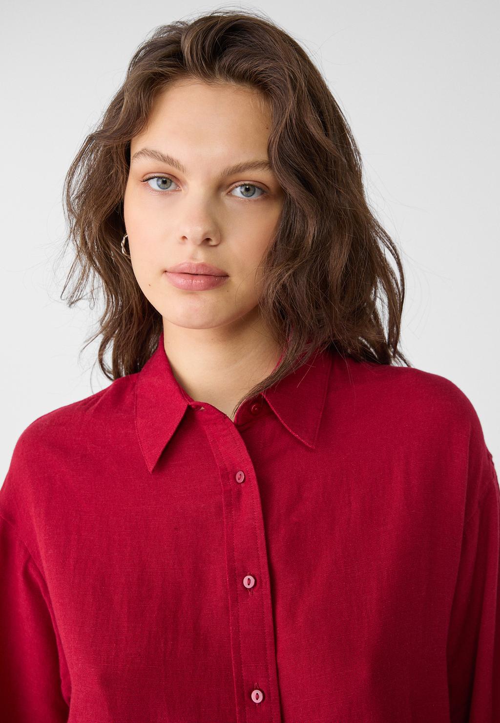 Linen blend shirt