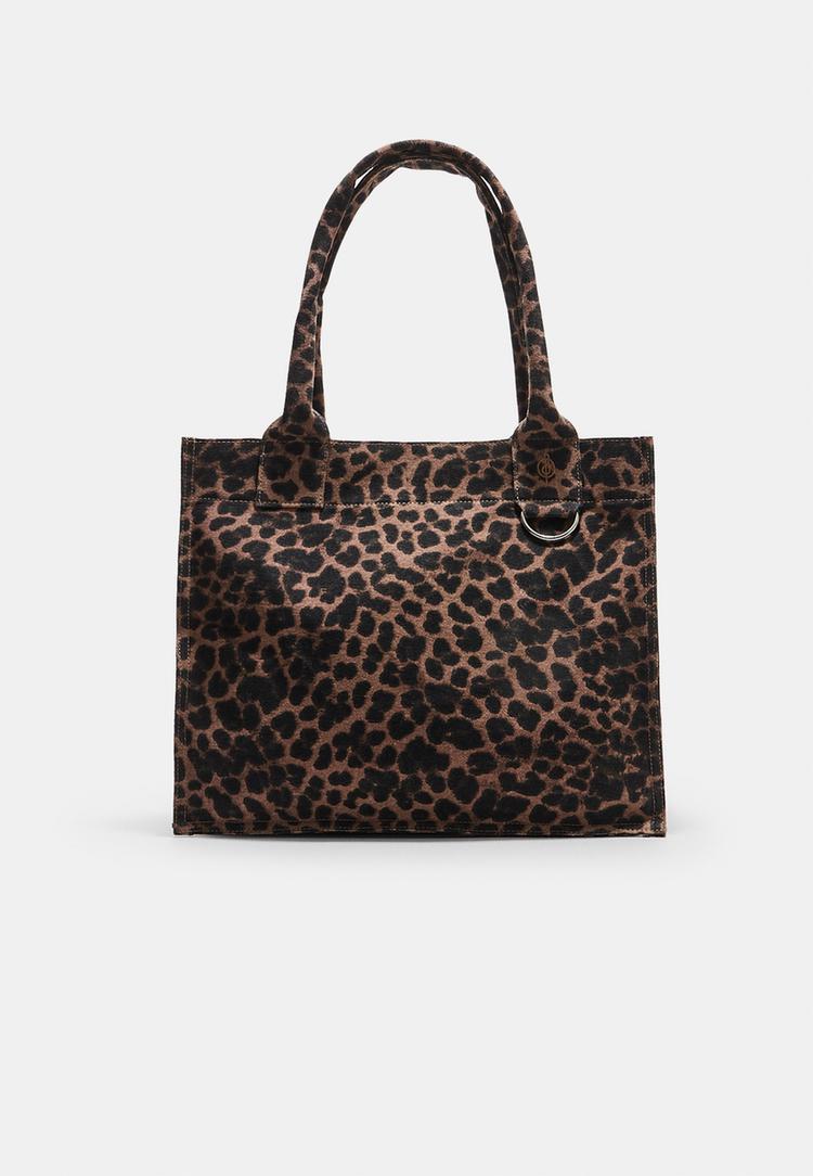 bolso shooper tejido estampado