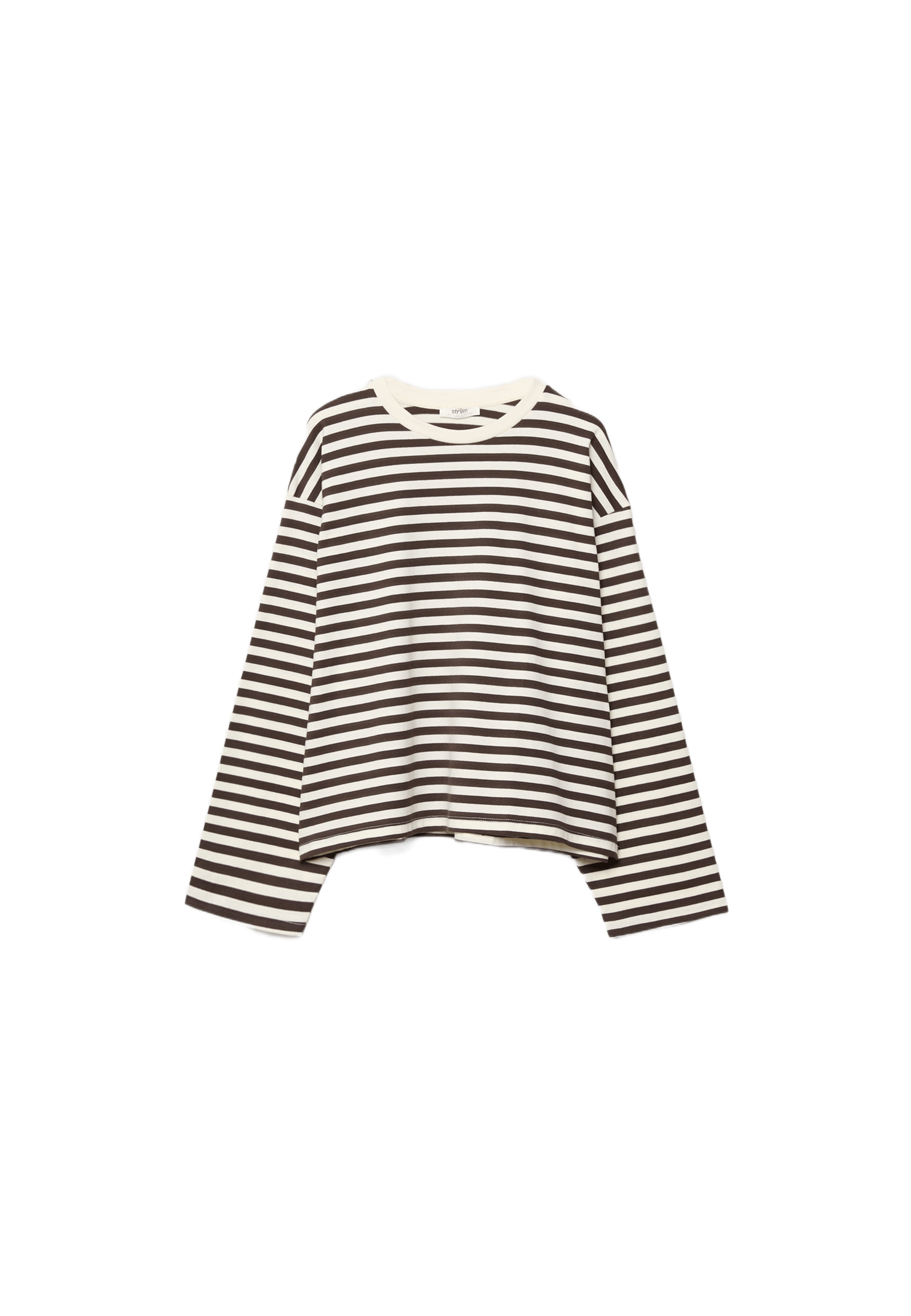 Çizgili uzun kollu t-shirt - Görsel 12