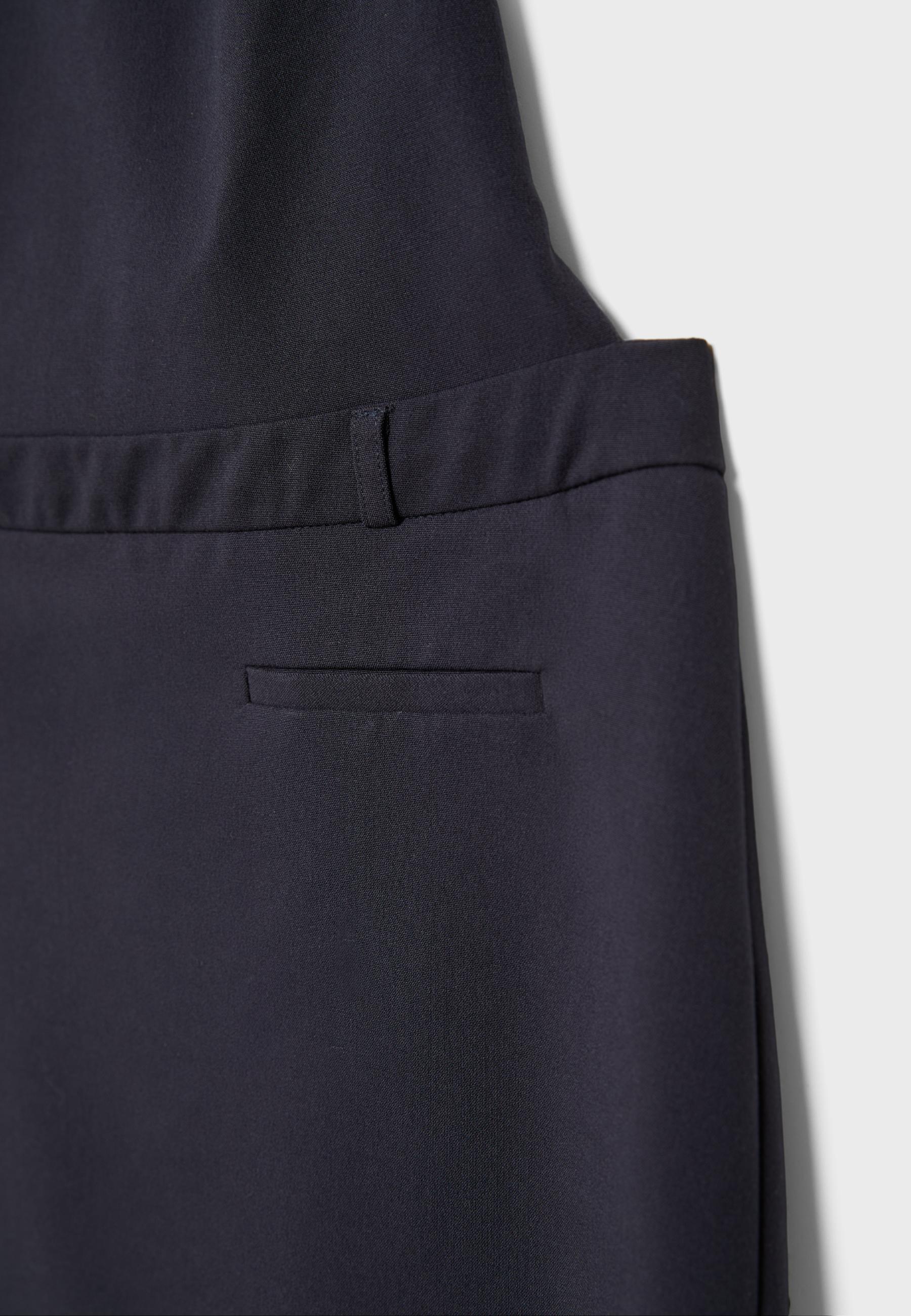 Short pinafore dress — Dark blue