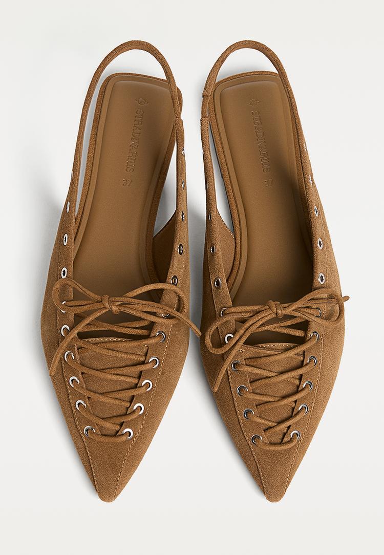 zapato plano serraje