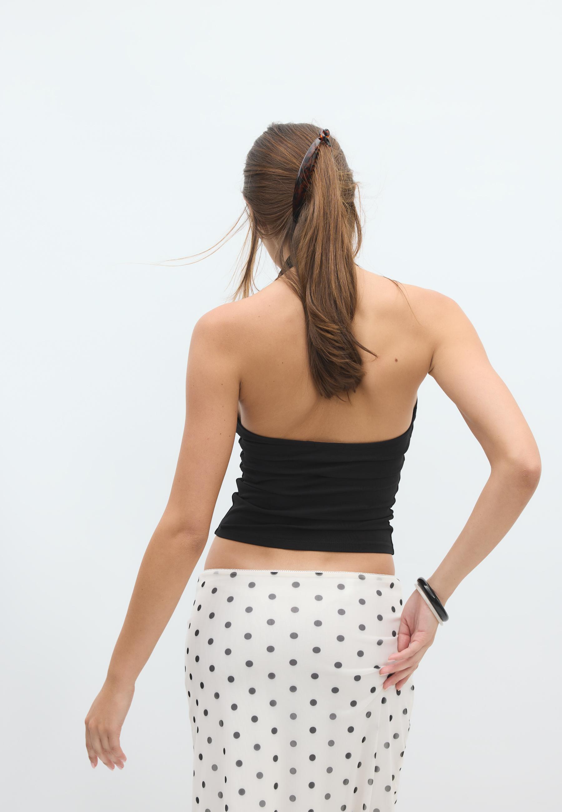 Basic halter top — Black