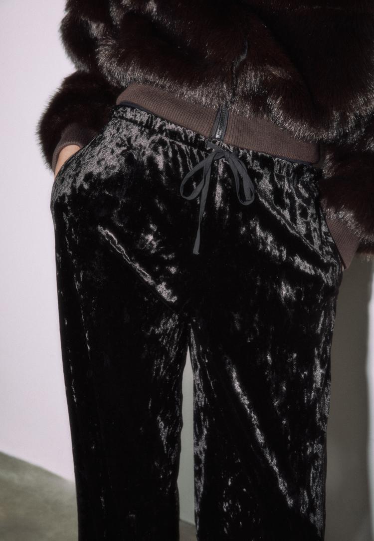 calcas fluidas de veludo