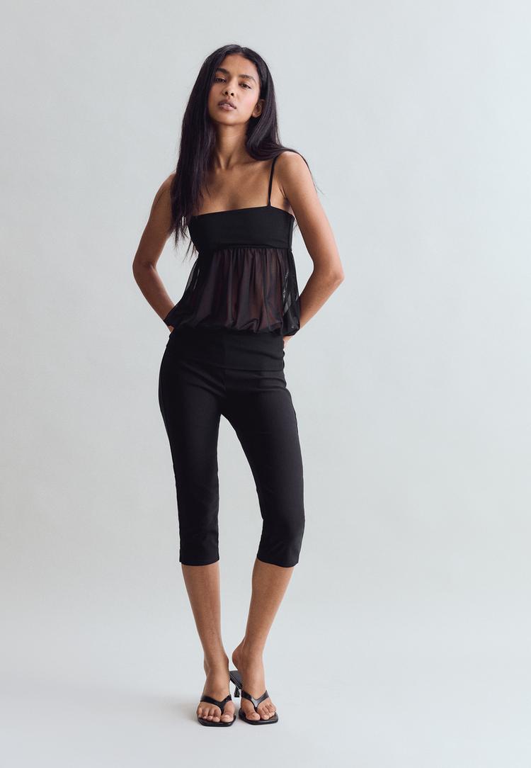 top ajuste en mesh bouffant