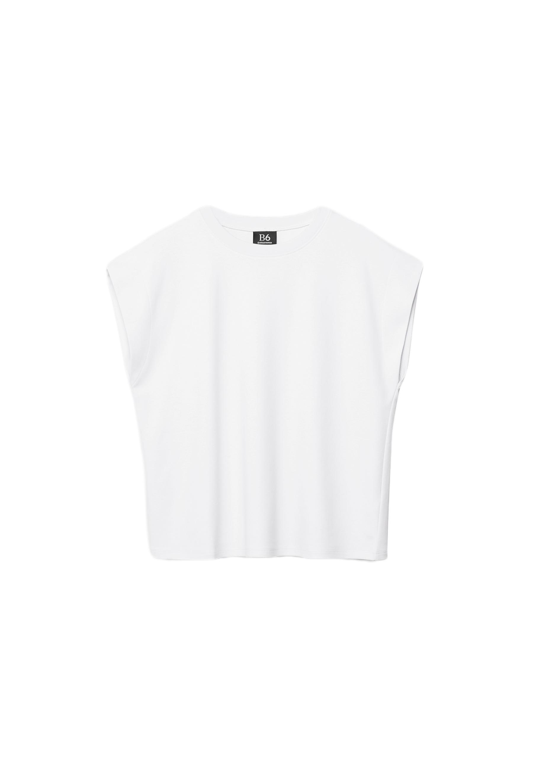 B06 Basic dropped-shoulder T-shirt — Ecru