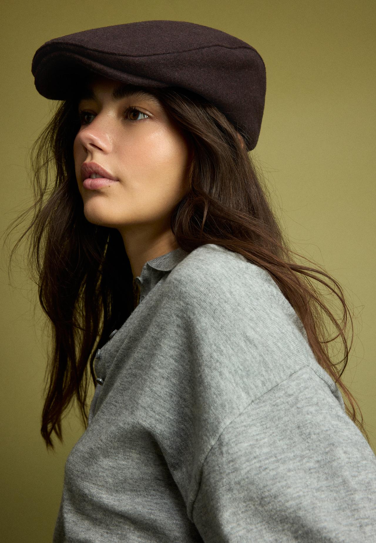 Flat cap — Brown