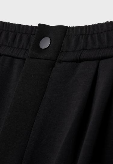 Soft-touch darted trousers — Black 10