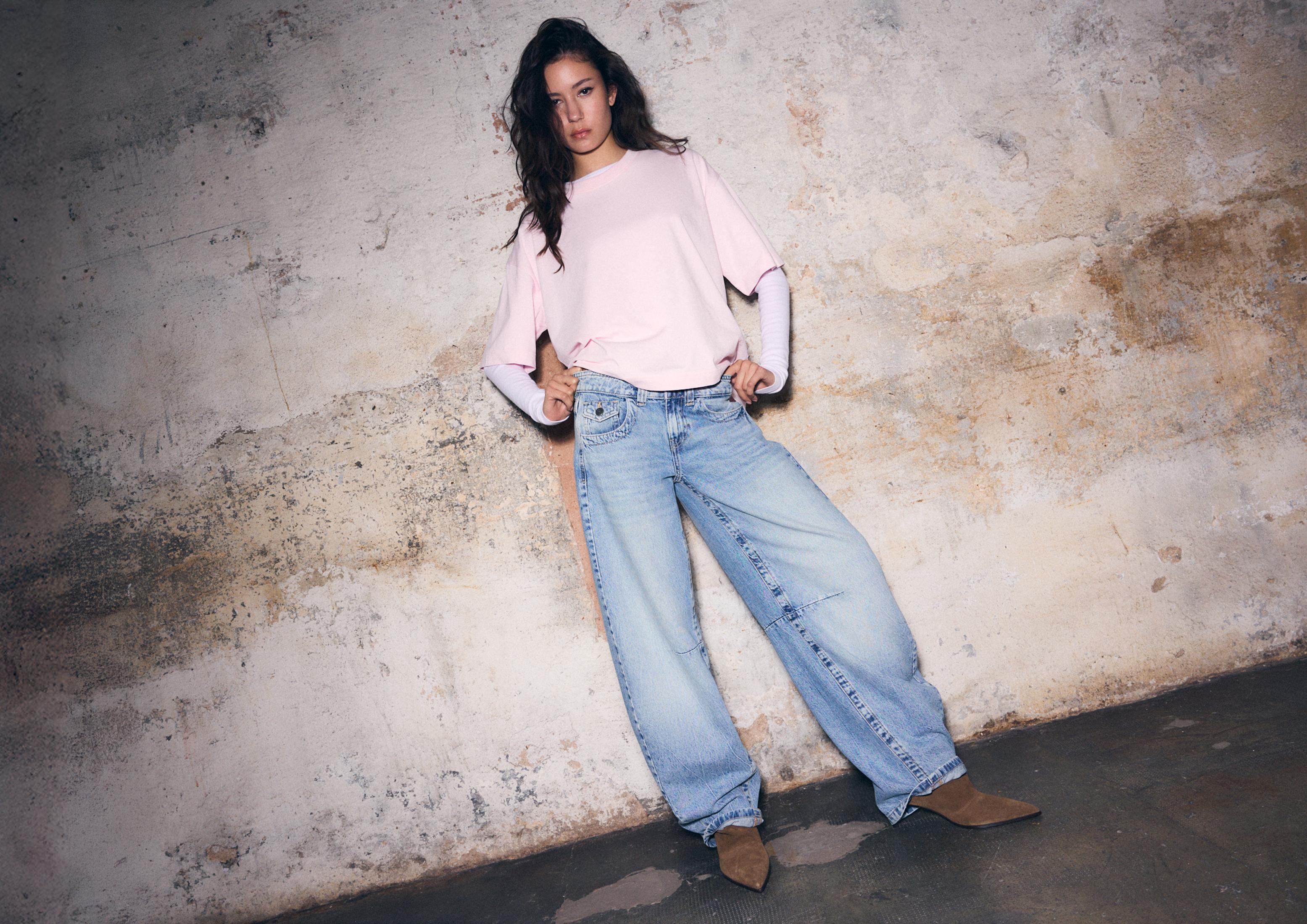 Oversize short sleeve T-shirt — Pastel pink