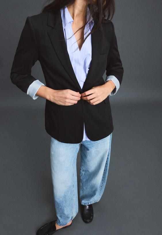 basic triko blazer ceket