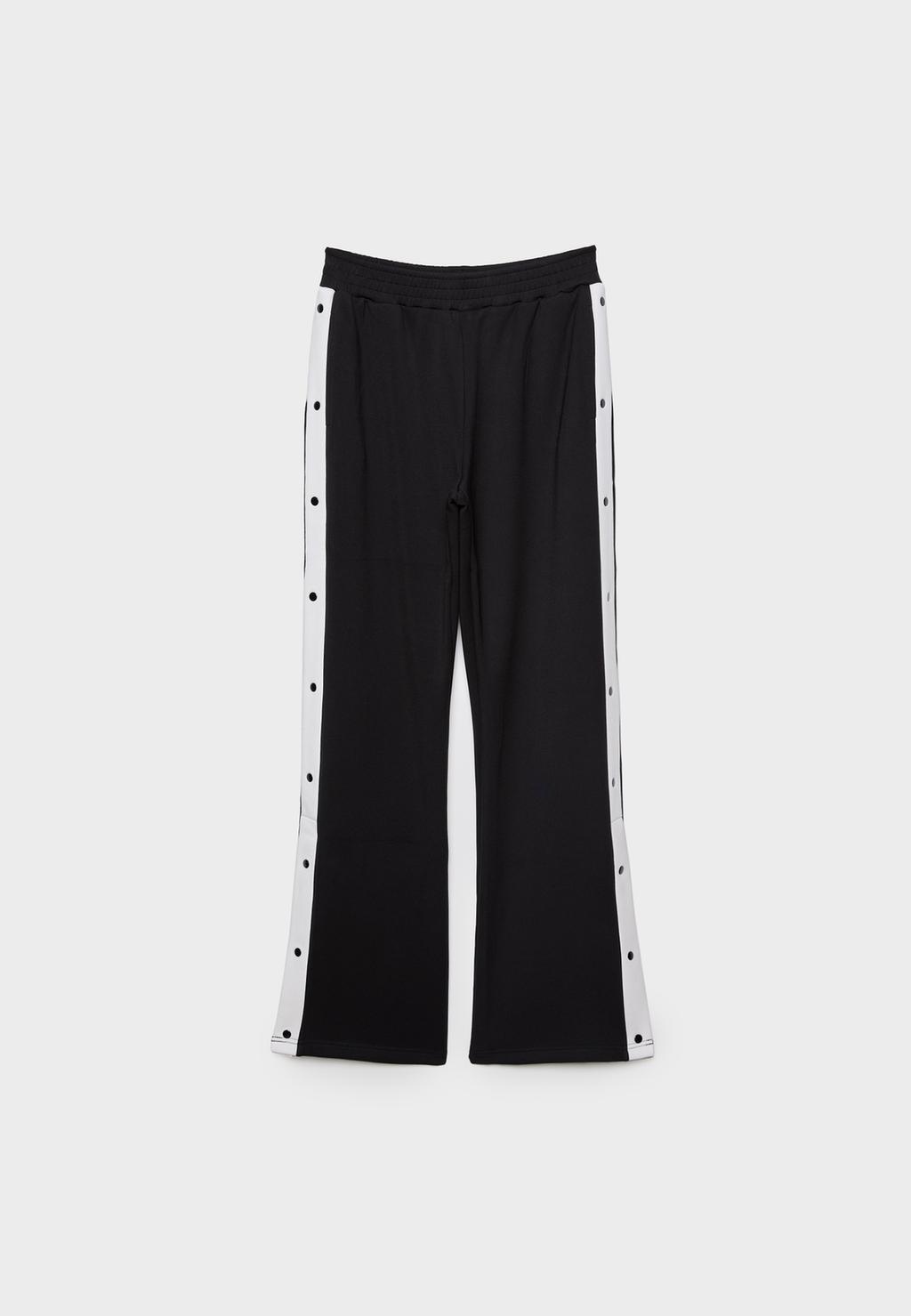 Pantalon boutons latéraux soft