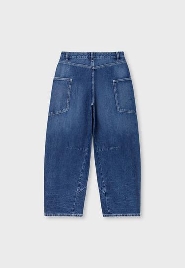 Low-rise barrel jeans with pockets — MEDIUM BLUE DENIM 9