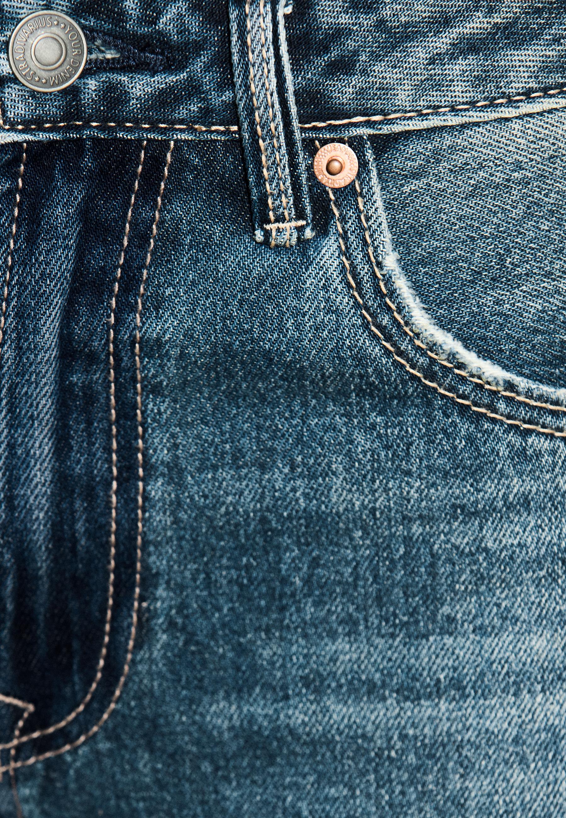 D92 straight fit geniş paça jean - Görsel 4