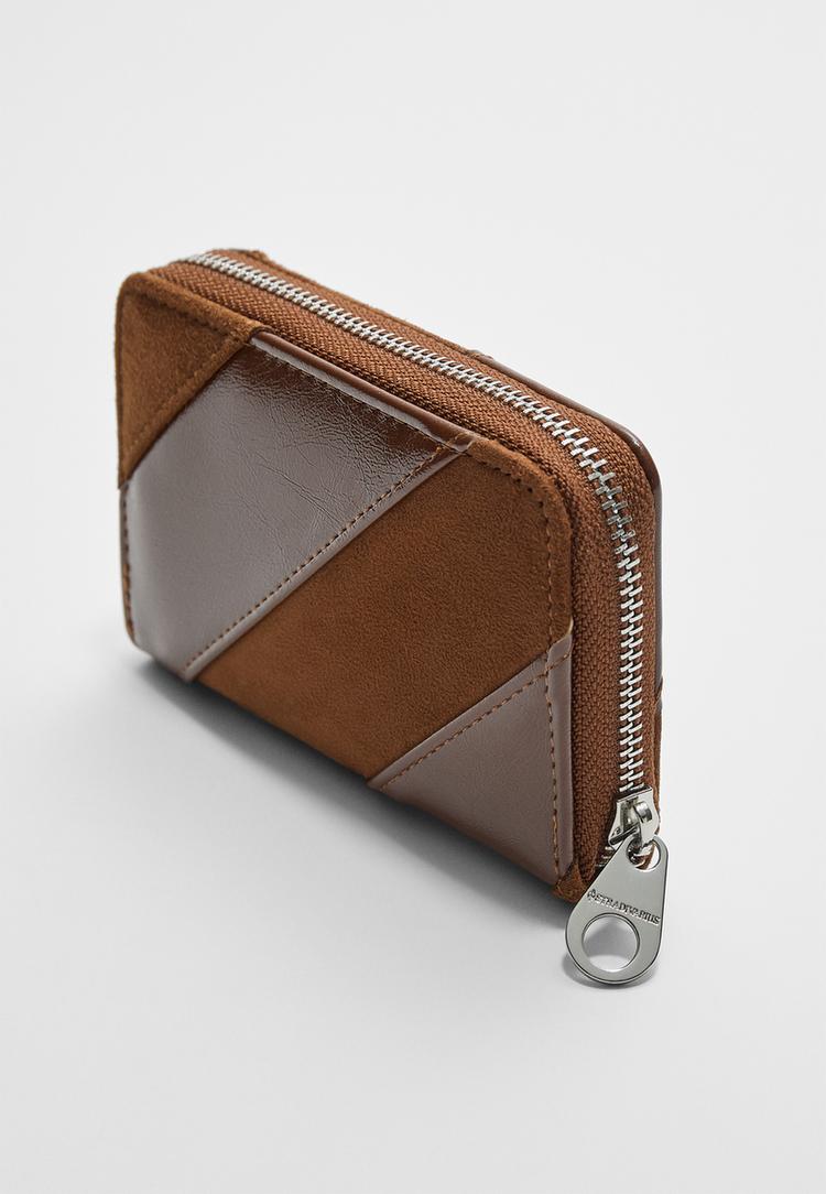 monedero cremallera combinado