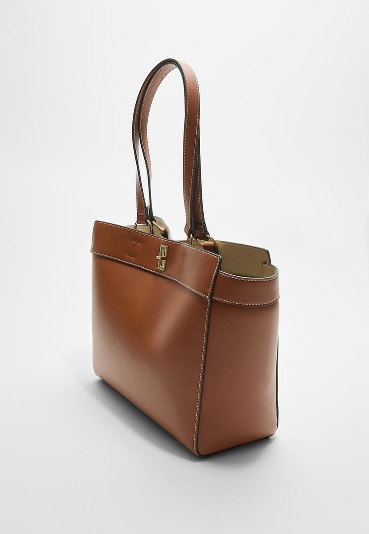 bolso capazo pespuntes