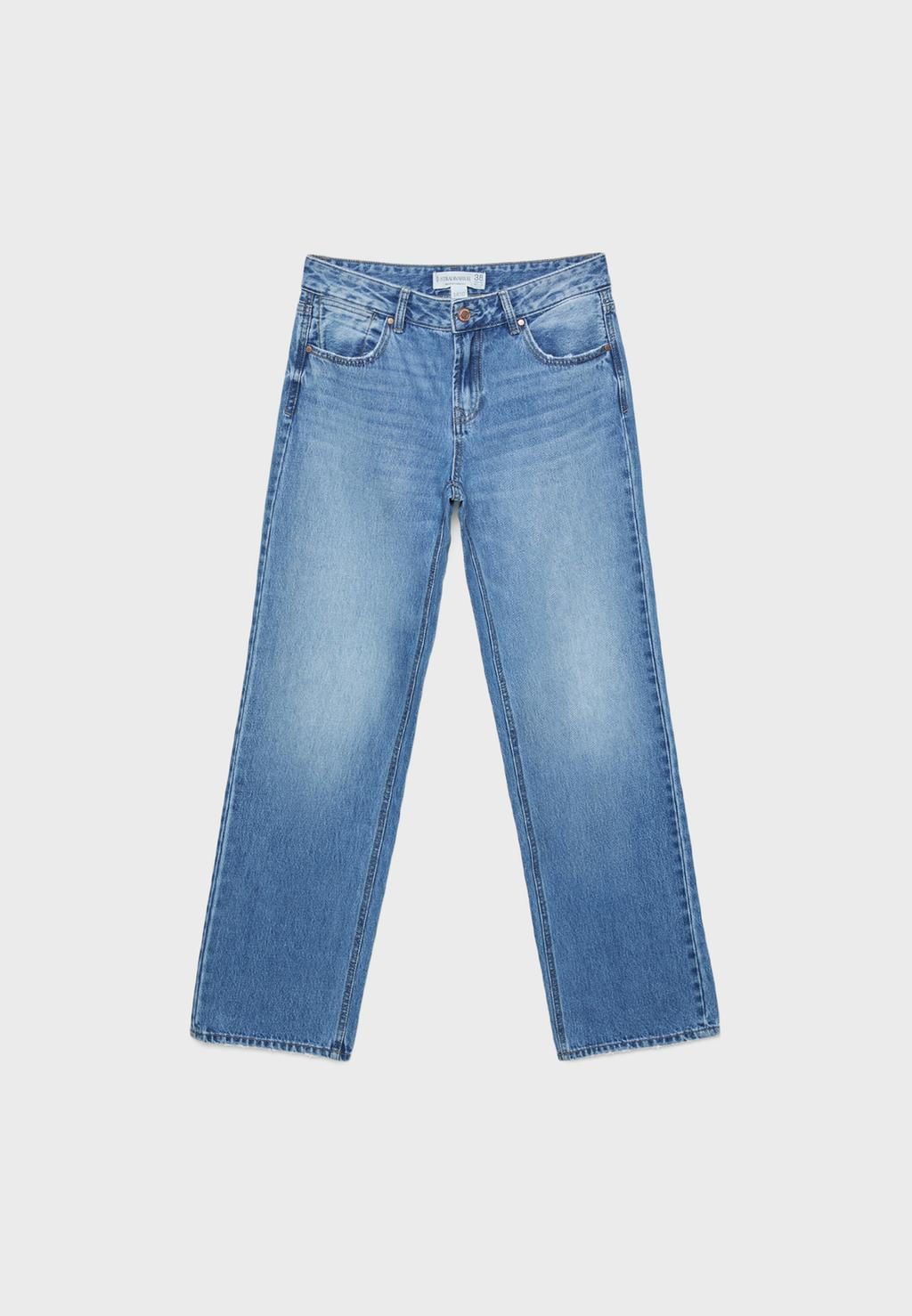 D03 Jean droit taille basse