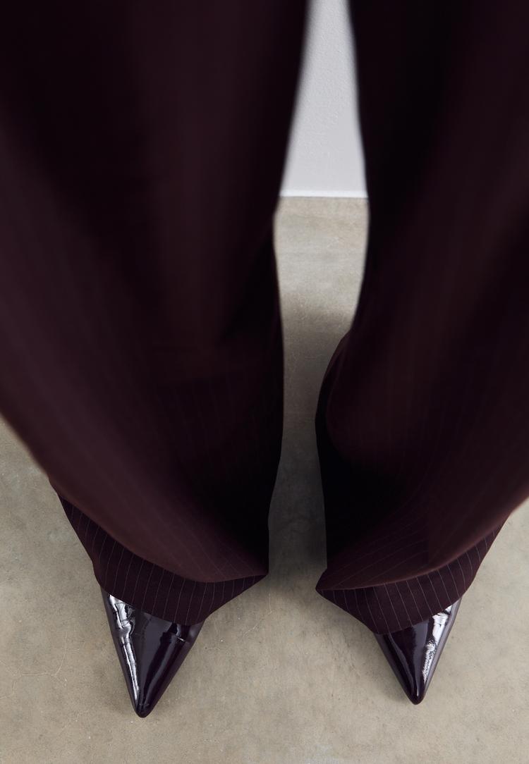 pantalon vestir wide leg rayas