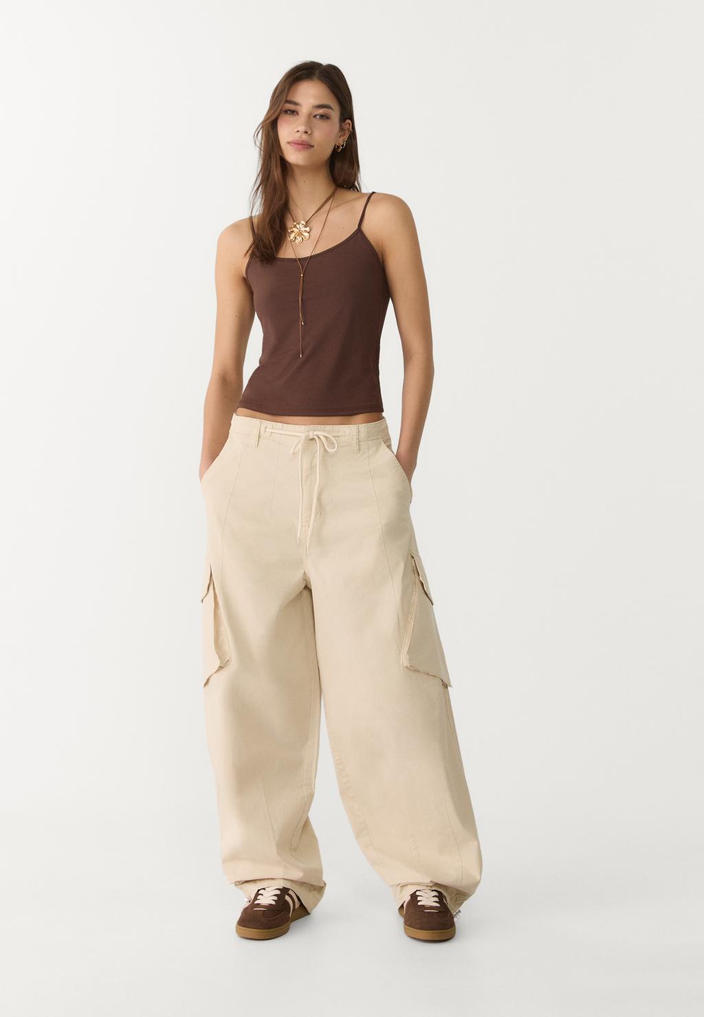 Barrel balloon cargo trousers