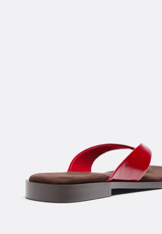 sandalias planas thong