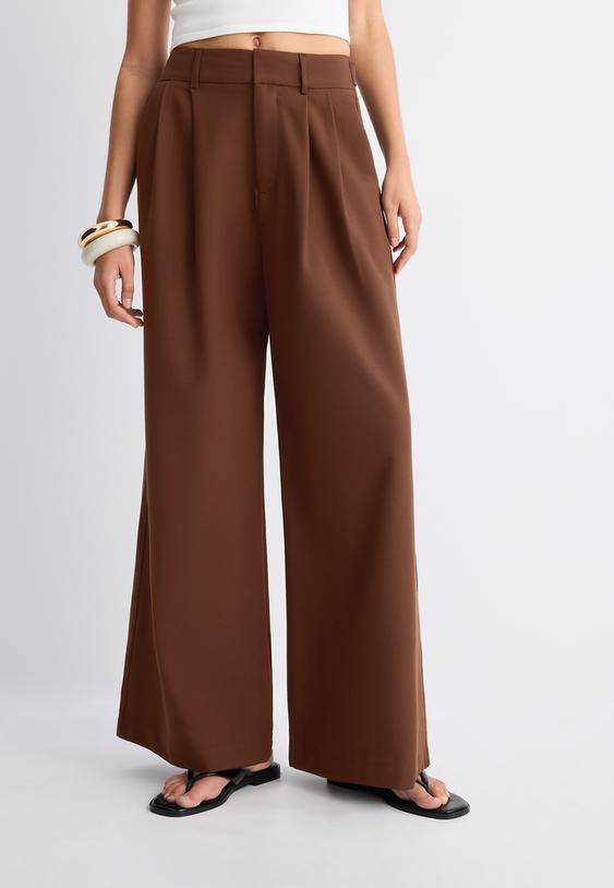 super wideleg adjustable trousers
