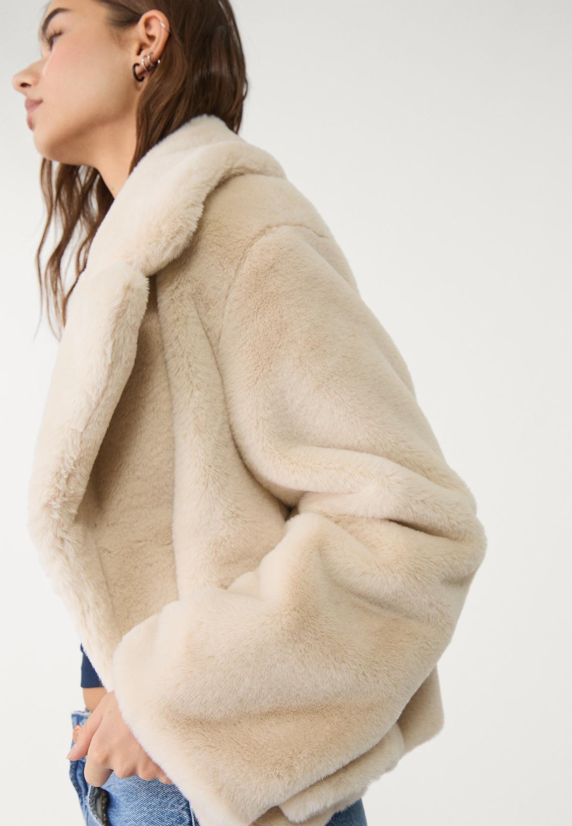 Pelo Mango Pelliccia Ecologica Pelo Pelliccia Sintetica Mango