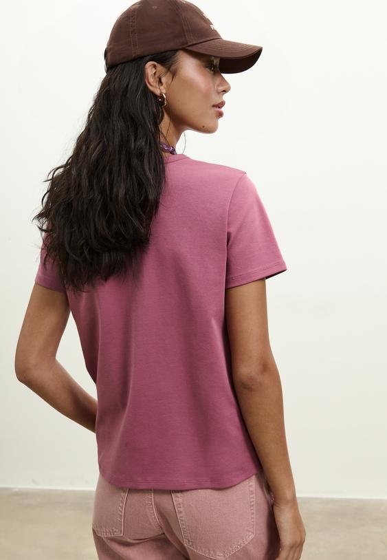 camiseta basica regular tacto suave