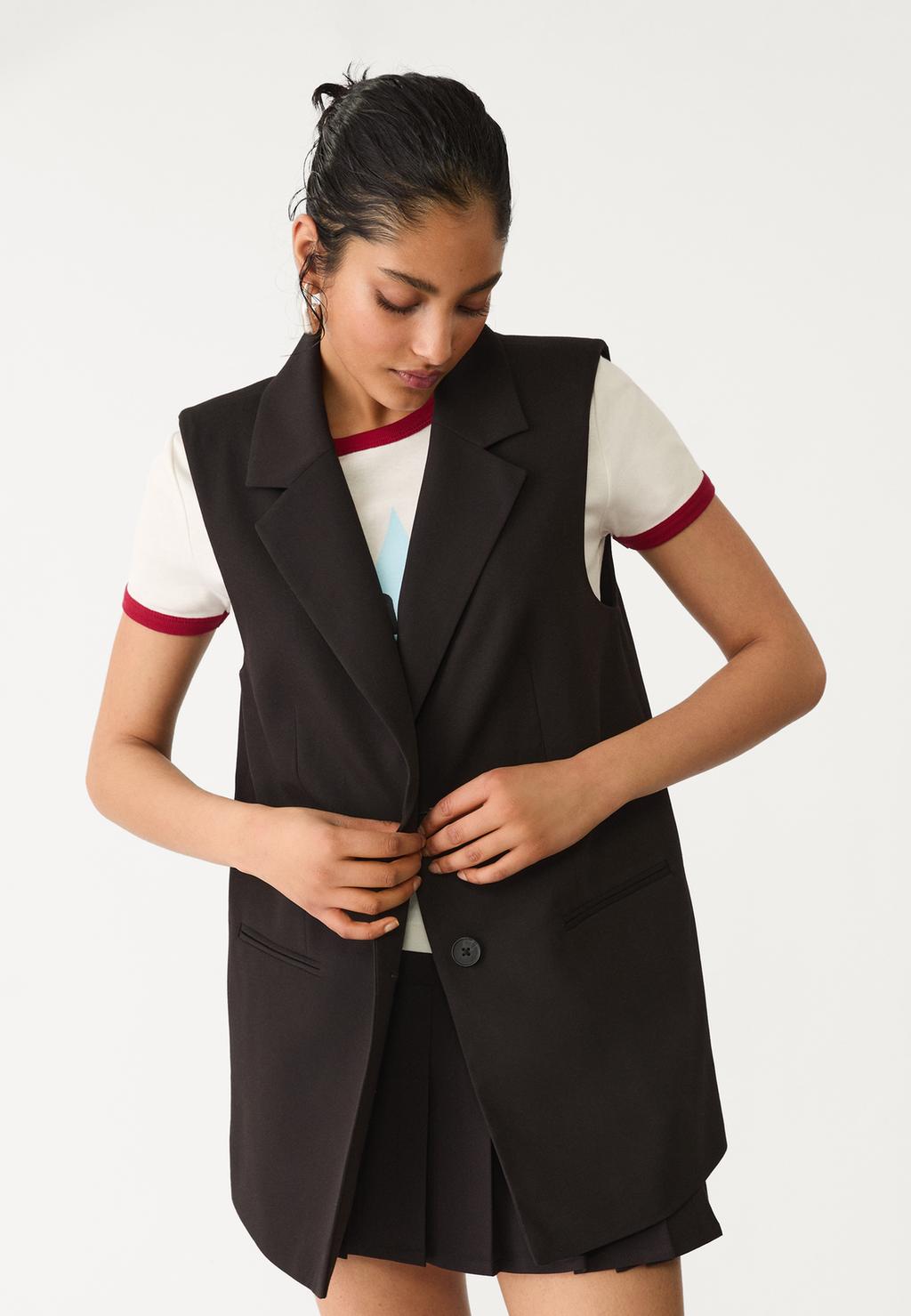 Basic regular fit waistcoat