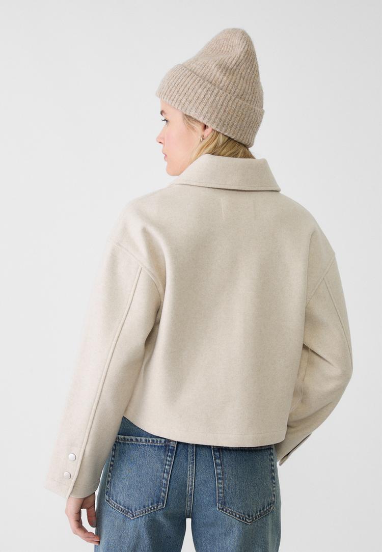 blouson court soft brode